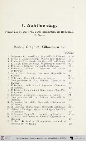 Bilder, Graphica, Silhouetten etc. (Nr. 1-81)