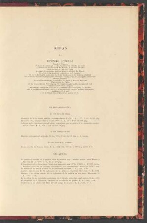 Obras de Ernesto Quesada