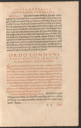Confessio Generalis. Germanice.