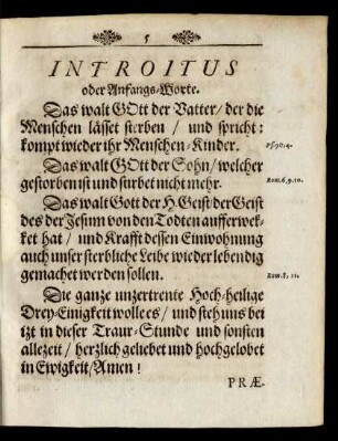 Introitus.