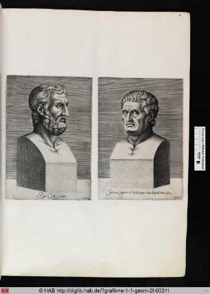 rechts: Porträt-Herme.