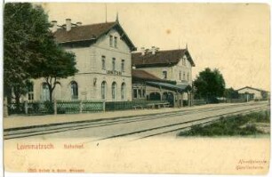 Lommatzsch. Bahnhof
