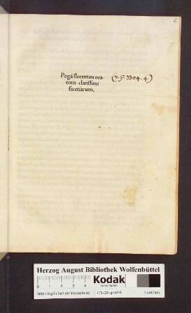 Pogii florentini oratoris clarissimi facetiarum [!]