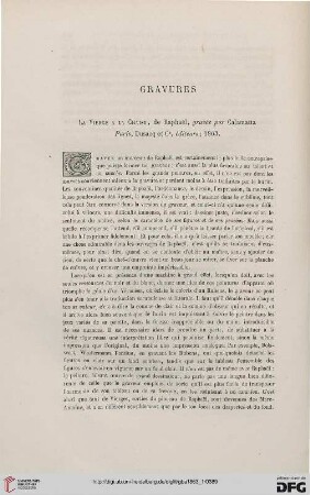 14: "La vierge à la chaise", de Raphael, gravée par Calmatta : gravures