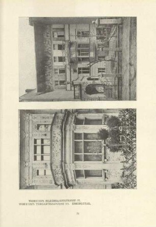 Wohnhaus Hildebrandtstrasse 22. Wohnhaus Tiergartenstrasse 3A. Erknerdetail