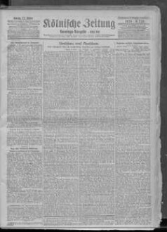 Kölnische Zeitung. 1803-1945