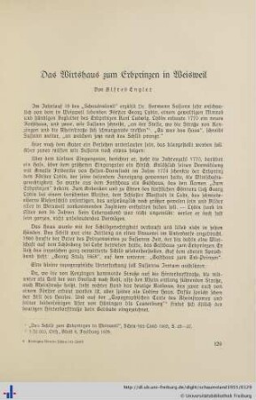 Das Wirtshaus zum Erbprinzen in Weisweil.