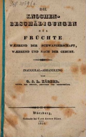 Die Knochen-Beschädigungen der Früchte waehrend der Schwangerschaft, waehrend und nach der Geburt