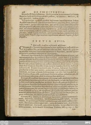 Sectio XVIII. Quis possit à casibus reservatis absolvere.