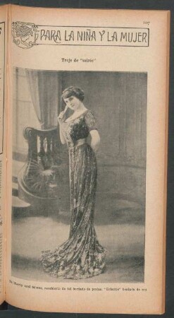 Traje de "soirée" - [Fotografía] : Para la niña y la mujer
