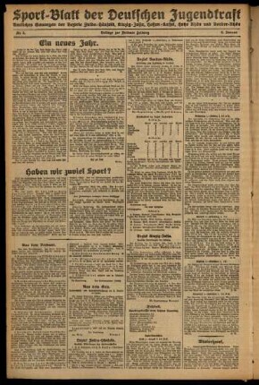 Zweite Ausgabe vom Samstag, den 03. Januar 1931.