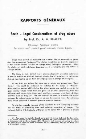 363-371, Socio-Legal Considerations of drug abuse