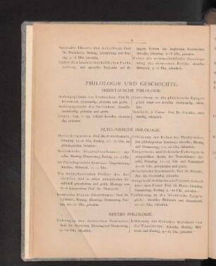 Philologie Und Geschichte.