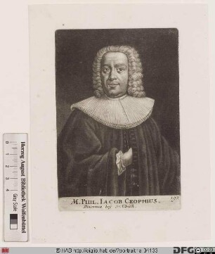 Bildnis Philipp Jacob Croph(ius) d. J.