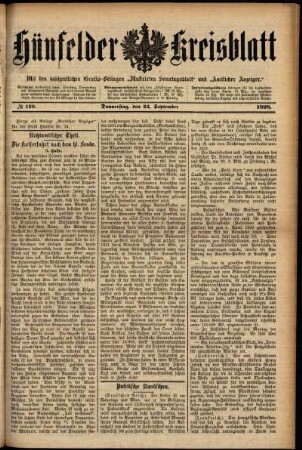 Ausgabe vom Donnerstag, den 22. September 1898.