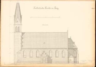 Katholische Kirche, Long: Seitenansicht