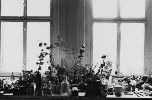 Am Arbeitsplatz des Malers Hans-Peter Hund