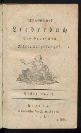 Th. 1: Allgemeines Liederbuch des deutschen Nationalgesanges
