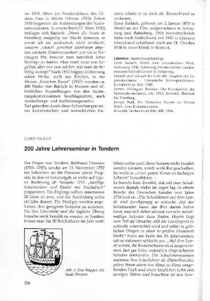 200 Jahre Lehrerseminar in Tondern