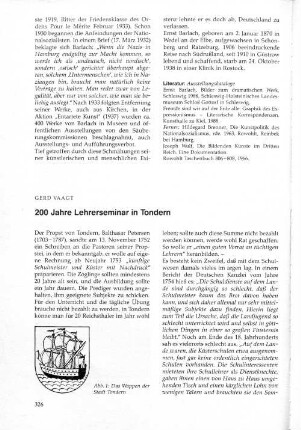 200 Jahre Lehrerseminar in Tondern