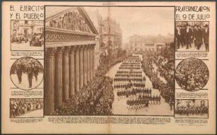 El ejército y el pueblo fraternizarón el 9 de Julio [Fotografías]