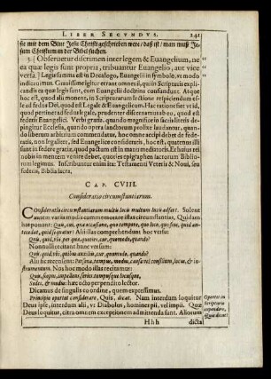 Cap. CVIII. Consideratio circumstantiarum.