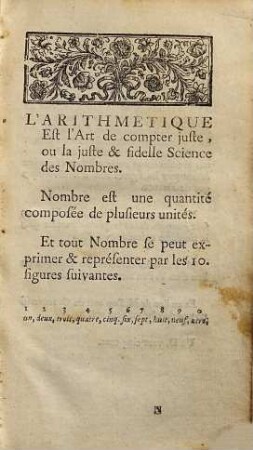 L' Arithmetique du Sr. Barrême ou le livre facile pour apprendre l'Arithmétique de soi-meme, & sans Mâitre