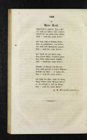 Unser Trost : [Mannigfaltiges]