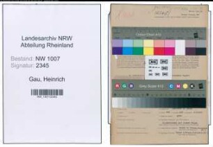 Entnazifizierung Heinrich Gau , geb. 03.07.1906 (Sparkassensekretaer)