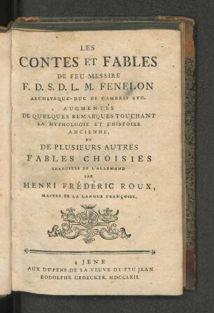 Les Contes Et Fables