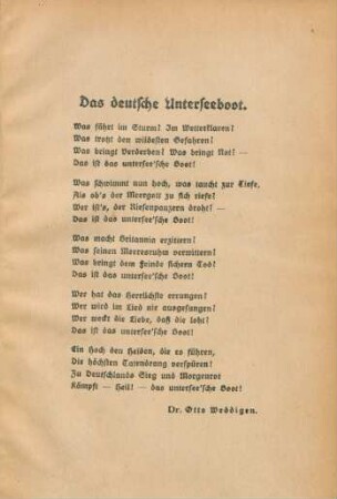 Das deutsche Unterseeboot