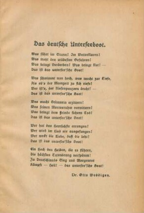 Das deutsche Unterseeboot