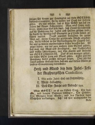 Herz und Mund bey dem Jubel-Feste der Augspurgischen Confession.