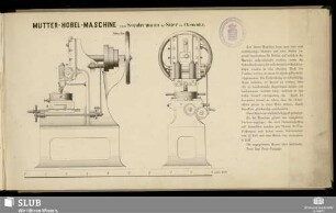 Mutter-Hobel-Maschine : 1/10 n. Gr.