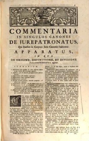 Commentaria in singulos canones de iurepatronatus .... 1