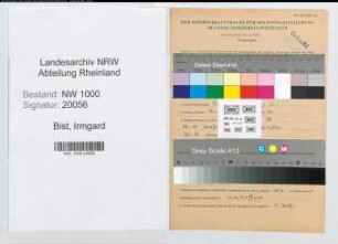 Entnazifizierung Irmgard Bist, geb. 02.03.1921 ()