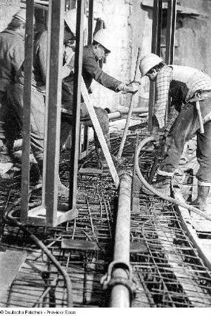 Opernhaus. Betonarbeiten