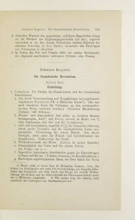 Zehntes Kapitel. Die französische Revolution