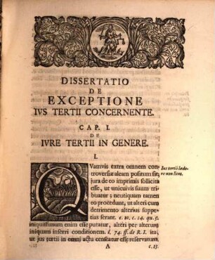 Dissertationem Iuridicam De Exceptione Ius Tertii Concernente