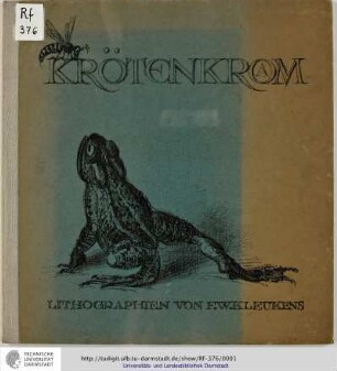 Krötenkrom : acht Lithografien