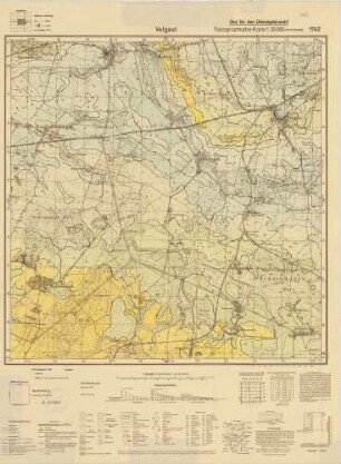 1742 Velgast, Topographische Karte 1:25000 (4-cm - Karte)