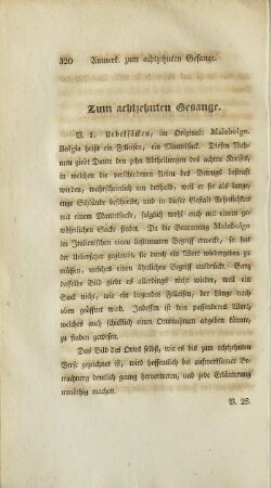 Zum achtzehnten Gesange (unvollständig)