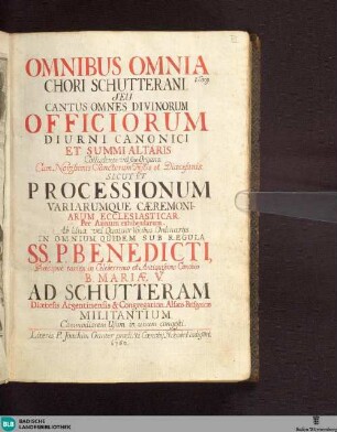 Antiphonale et Graduale Schutterense - Cod. Schuttern 10