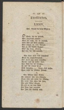 Trostlieder.