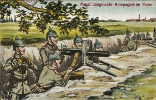 Maschinengewehr-Kompagnie im Feuer