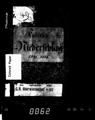 Kaufbuch von Niederschlag