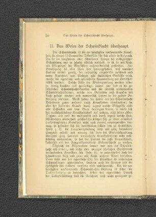 II. Das Wesen der Schwindsucht überhaupt.