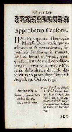 Approbatio Censoris
