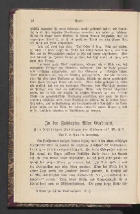 In den Fußstapfen Allen Gardiners