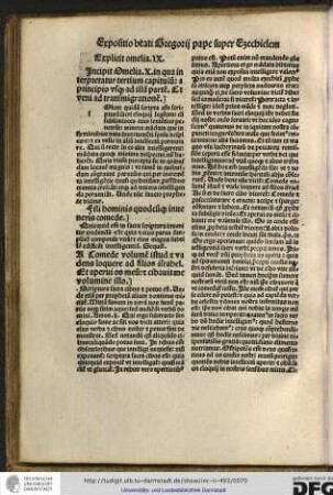 Incipit omelia X, in qua interpretatur tertium capitulum a principio usque ad illam partem: et veni ad transmigrationem.